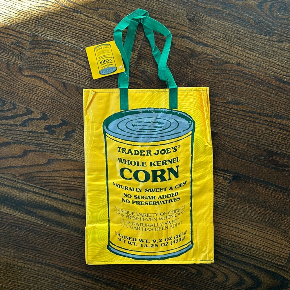RARE Trader Joe's Corn Reusable Bag
